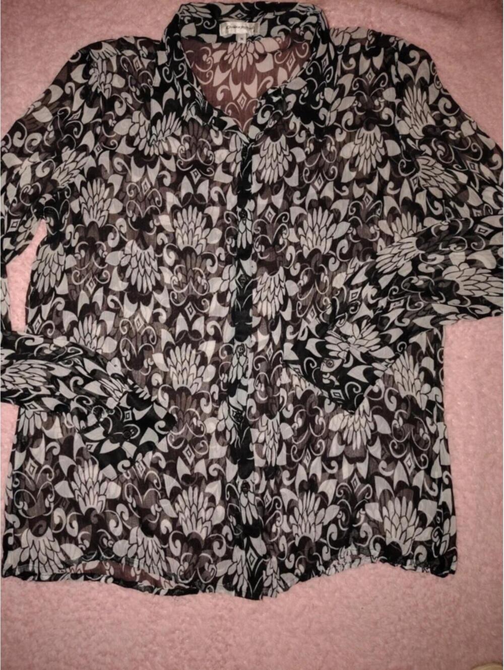 Claudia Richard sheer top